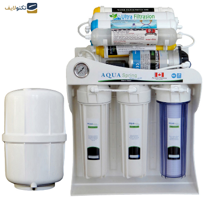 دستگاه تصفیه کننده آب آکوآ اسپرینگ مدل SF4800 به همراه فیلتر تصفیه آب و نشتی گیر - 